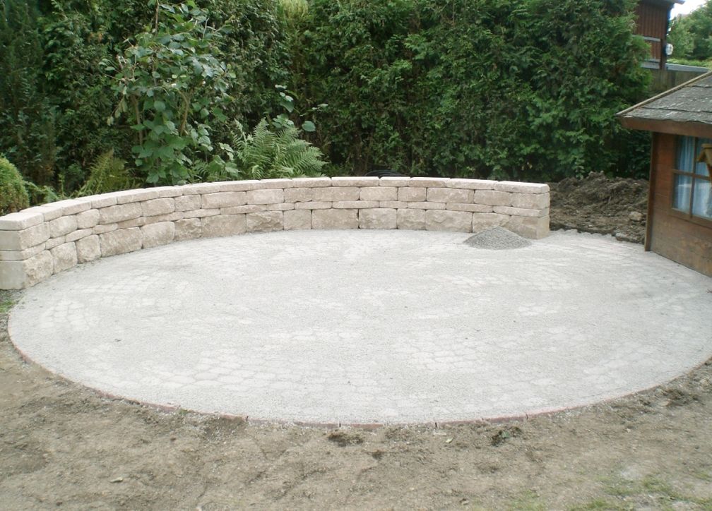 Gepflasterter Bereich